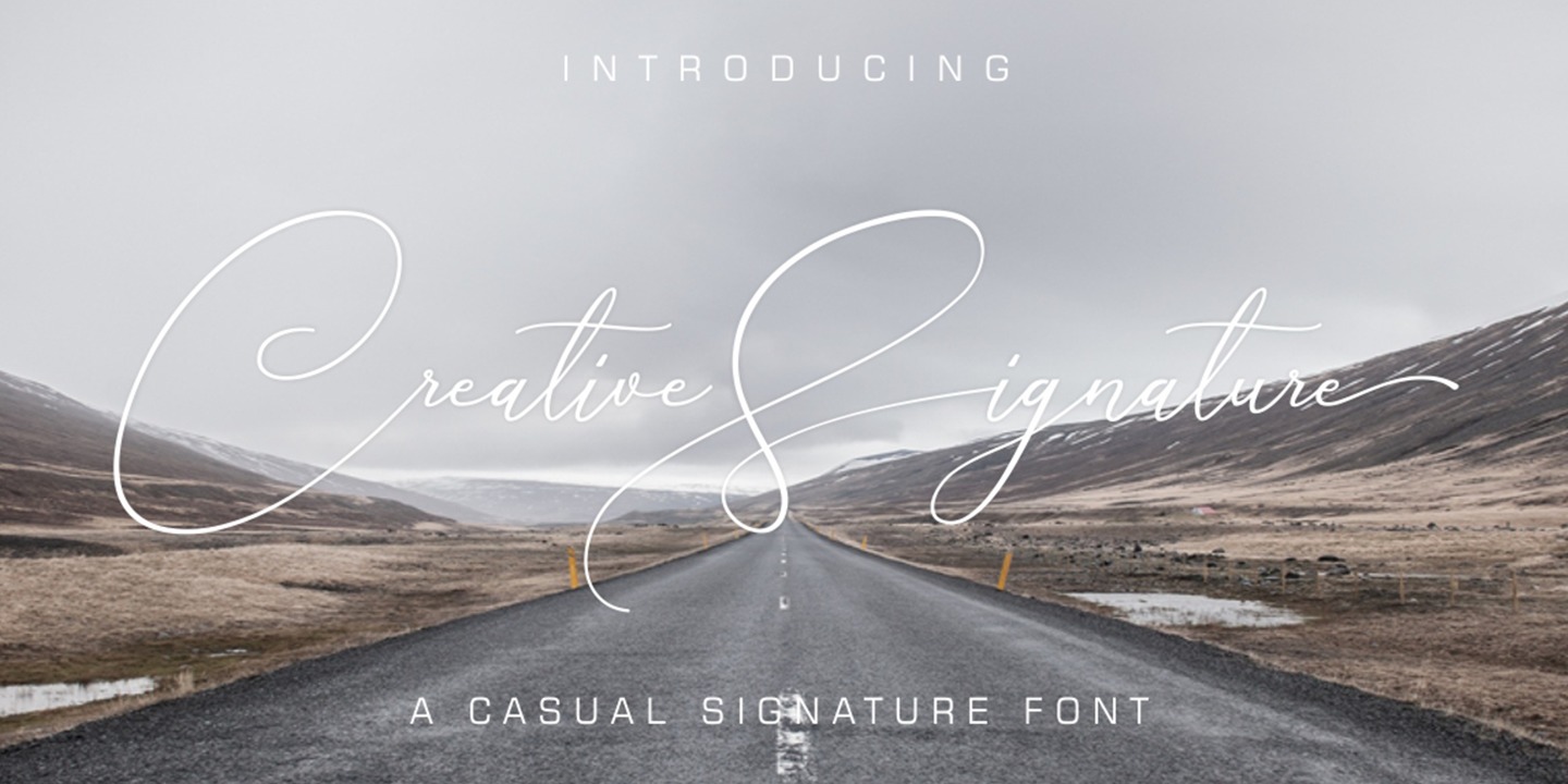 Font Creative Signature